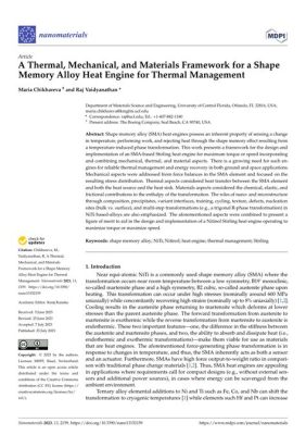 Shape Memory Alloys för Exceptionella Termiska och Mekaniska Prestanda!